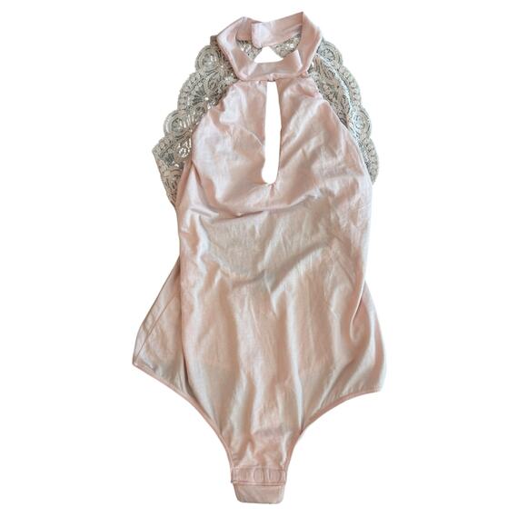 COSABELLA WOMEN'S INTIMATES PINK LACE TEDDY SIZE SMALL - Picture 2 of 10